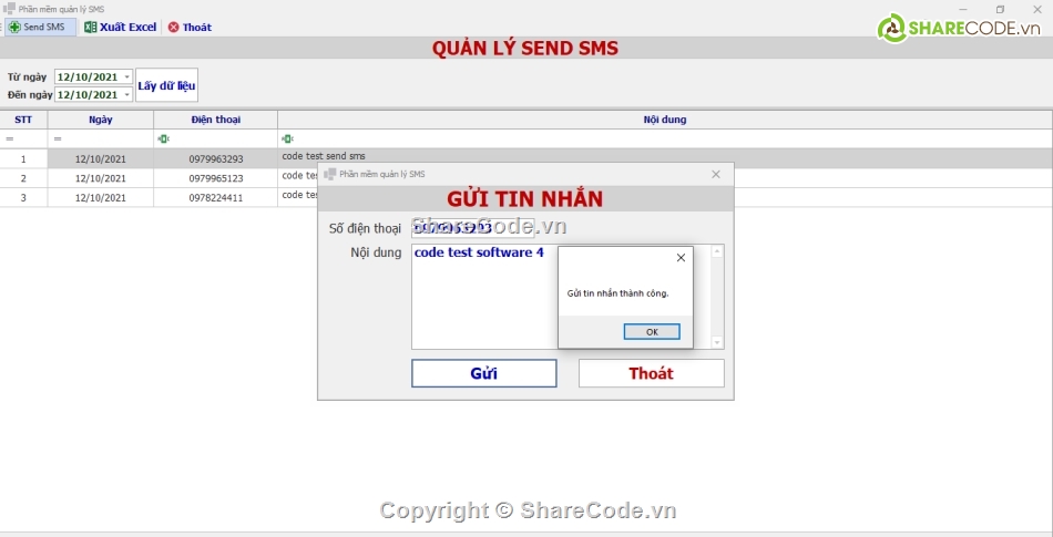 code tin nhắn,C#,nhắn tin,source code dcom 3g,quản lý tin nhắn,winform